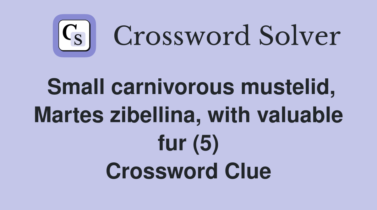 Small carnivorous mustelid, Martes zibellina, with valuable fur (5